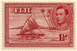 Фиджи почтовая марка