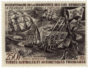 Антарктические территории почтовая марка