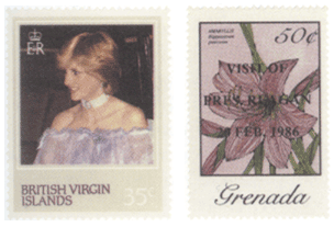 Почтовые марки Виргинские острова