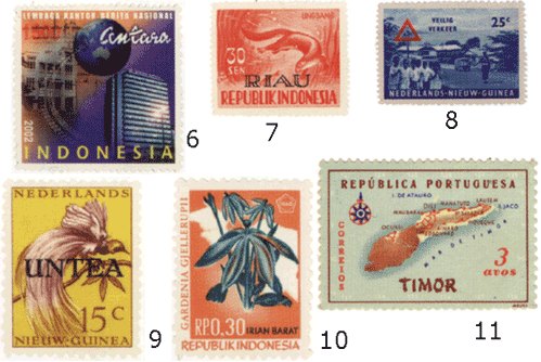 Индонезия почтовые марки