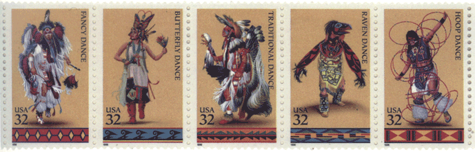 этнос индейцы почтовые марки