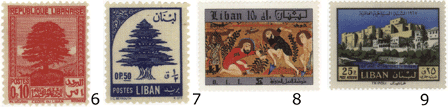 Ливан почтовые марки
