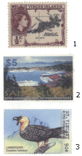 Наветренные Острова почтовые марки