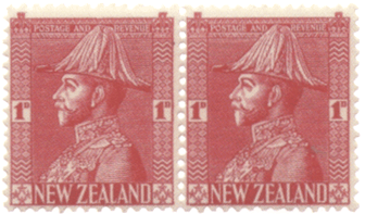 Пары новозеландских марок
