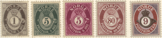 Норвегия марки почтовые