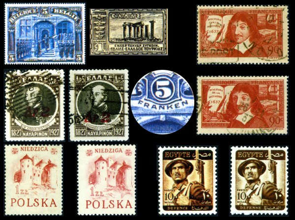 Ошибки на почтовых марках в надписях по латыни
