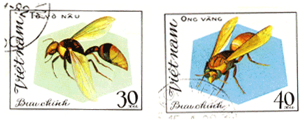 Почтовые марки осы