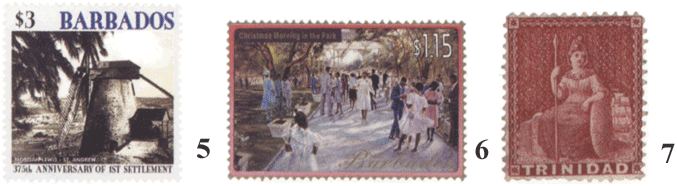 Барбадос почтовые марки