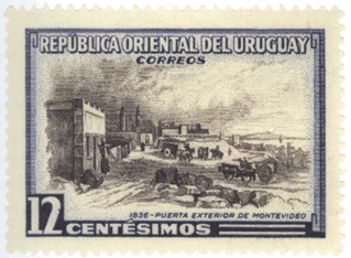 почтовая марка Уругвая