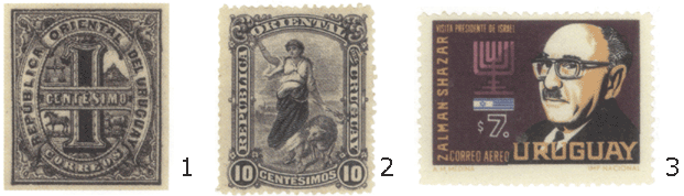 почтовые марки Уругвая