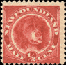 Почтовая марка голова собаки Ньюфаундленд 1887 год 