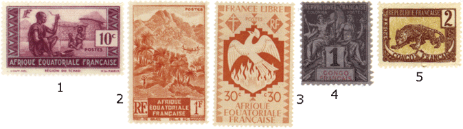 Экваториальная Африка почтовые марки