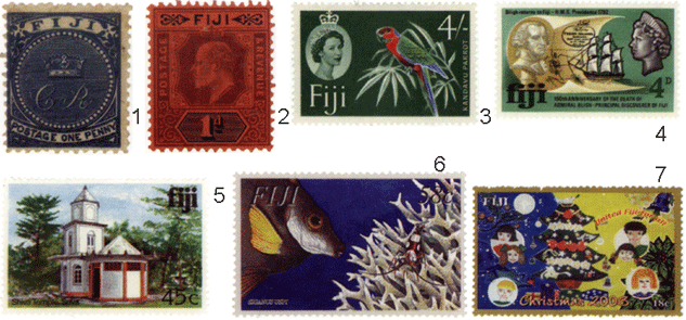 почтовые марки Фиджи