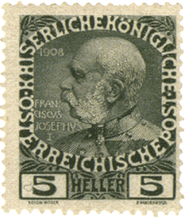 почтовая марка Франц Иосиф I