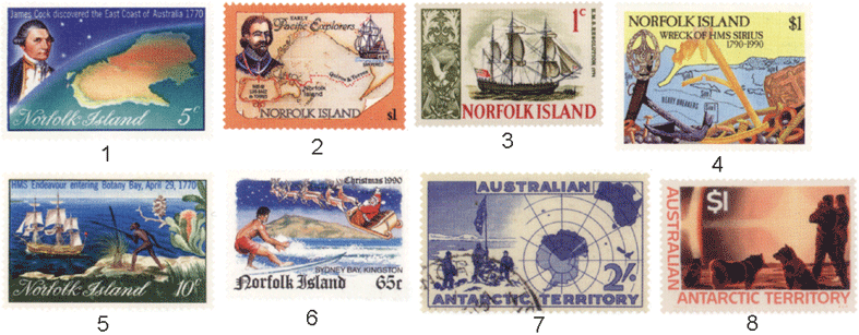 Норфолк почтовые марки
