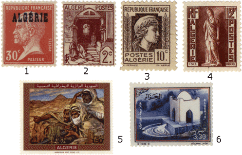 Алжир почтовые марки