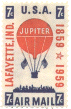 Американская авиапочтовая марка 1959 г