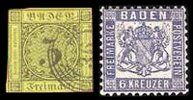 баденские почтовые марки