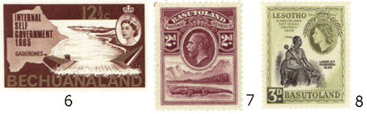 почтоые марки Бечуаналенд протекторат