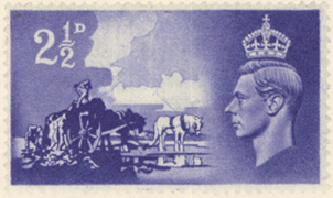 почтовые марки с портретом Георга VI