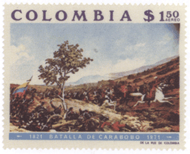 колумбийская почтовая марка