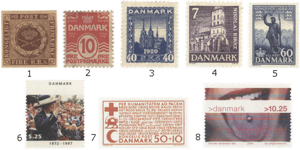 Почтовые марки Дания