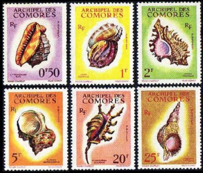 Выпуск шести марок Коморских островов