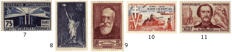 франция марки почтовые