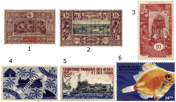 Французские колониальные почтовые марки