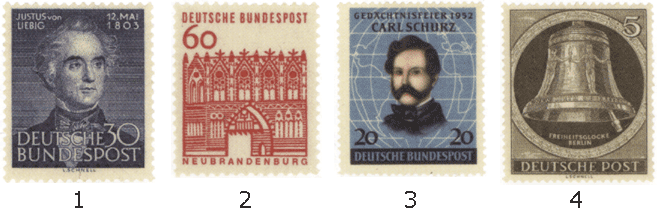 Федеративная республика Германия почтовые марки