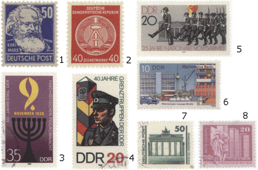 Почтовые марки Восточной Германии