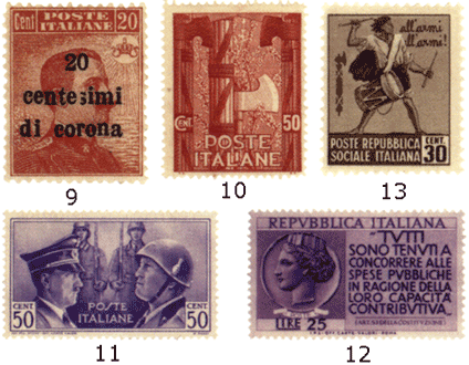 Почтовые марки Италия