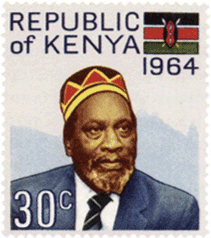 Джомо Кениата почтовая марка