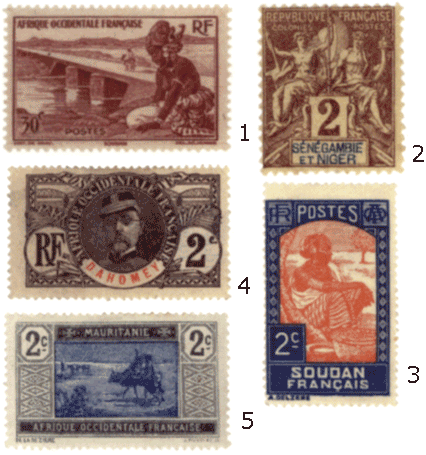 колонии франции марки