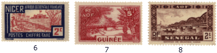 колониальные марки франции