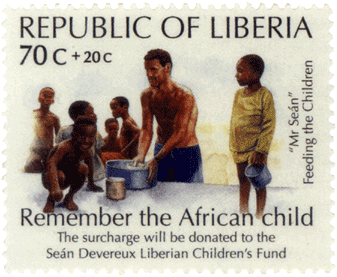 почтовая марка Либерия
