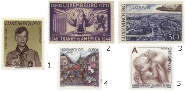 Почтовые марки Люксембург