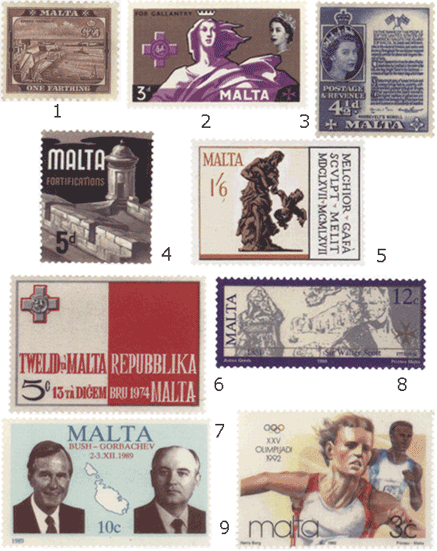 Мальта почтовые марки
