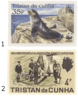 Почтовые марки Тристан-да-Кунья