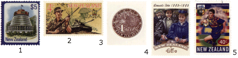 новозеландские почтовые марки