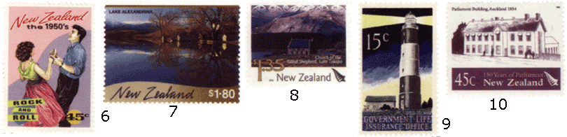 Новая Зеландия почтовые марки