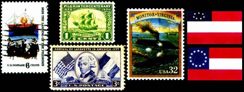 Морская тема на почтовых марках