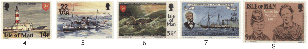 Остров Мэн почтовые марки