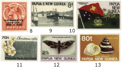 стандартные марки Папуа