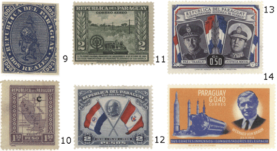 Парагвай марки почтовые