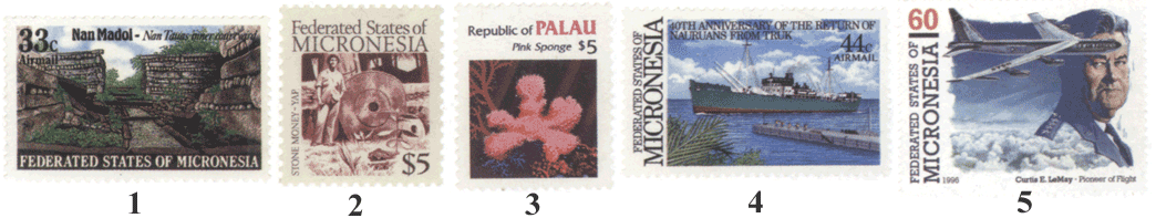 Микронезия почтовые марки