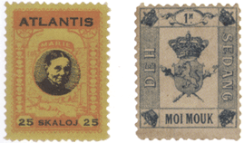 Подложные марки приписанные Новой Атлантиде