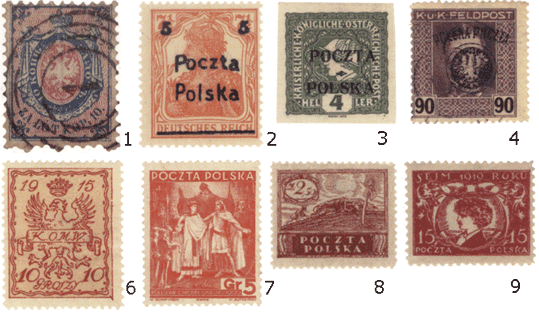 Польская Республика почтовые марки