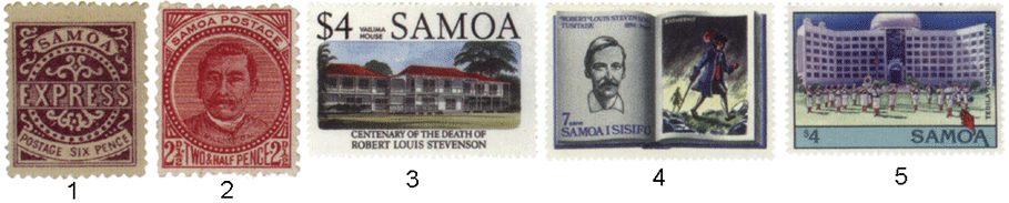 самоа почтовые марки