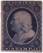 Безноминальная марка с изображениями Бенджамина Франклина